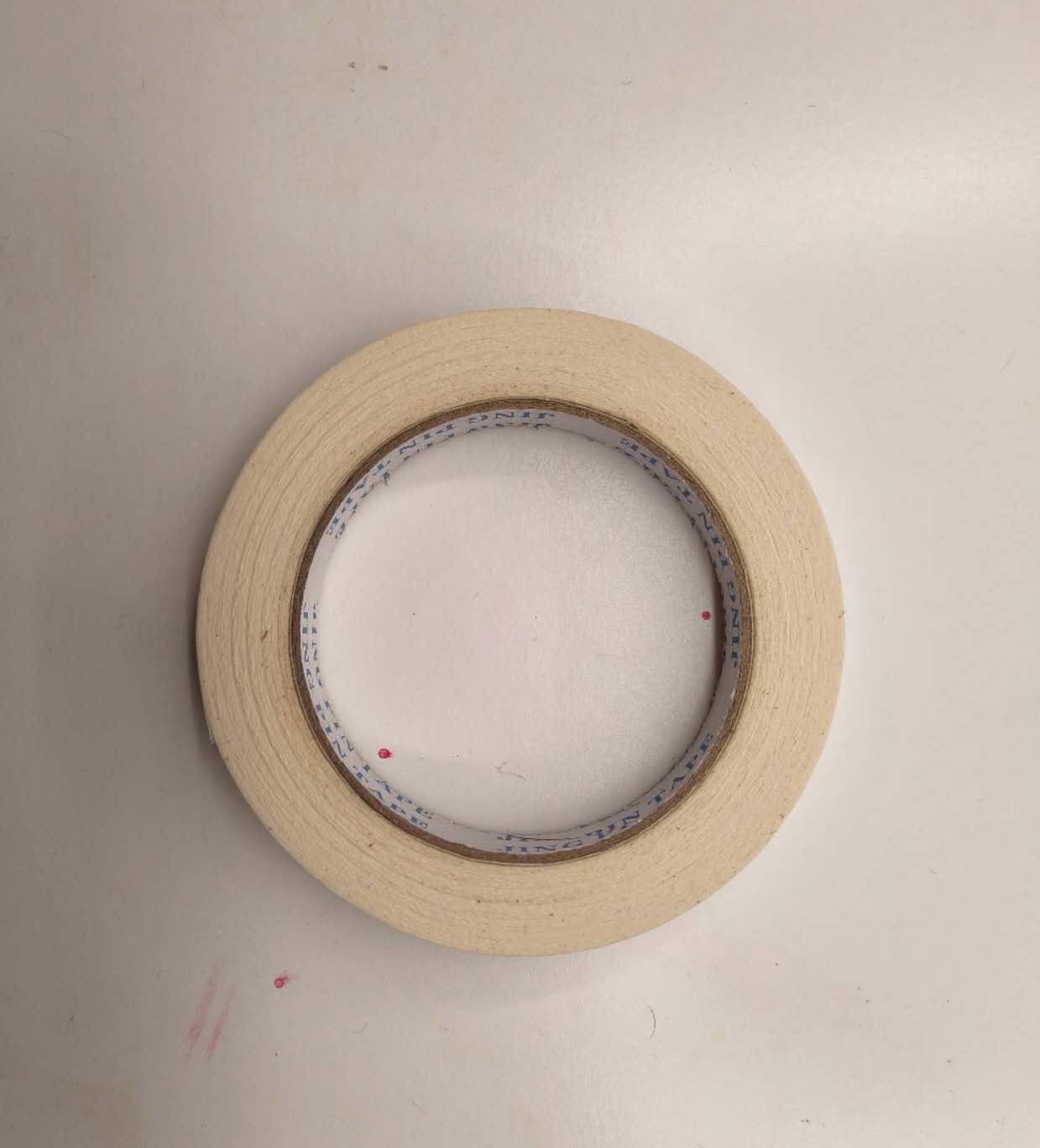 This is a high angle shot image of a roll of tape