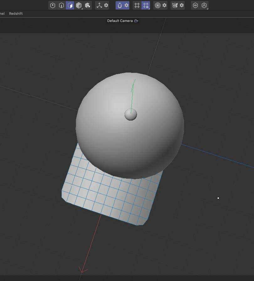 This is a high angle view screenshot of a hat model