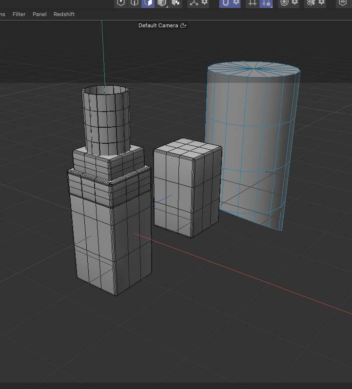 This is a 3/4 side view screenshot of a lipstick model