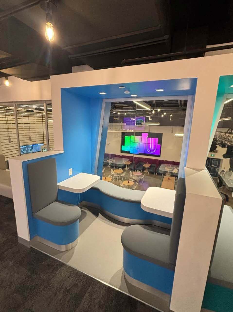 This is the photo of the interior view from the second floor of SSU building.