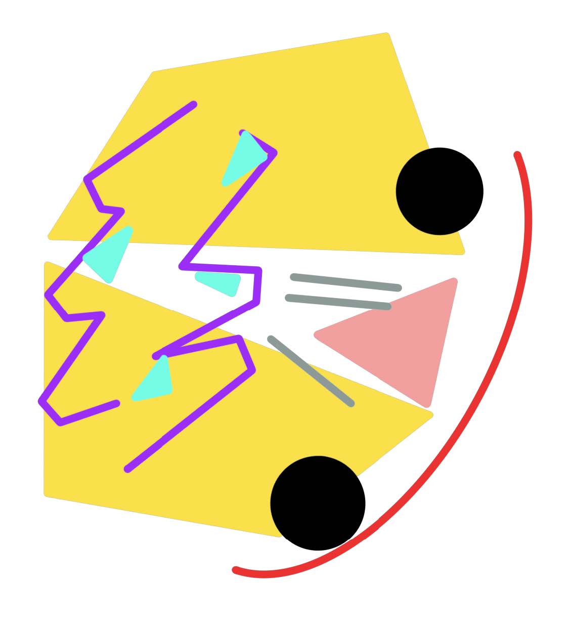 Data selfie visualization #5 in 2D Mirror activity