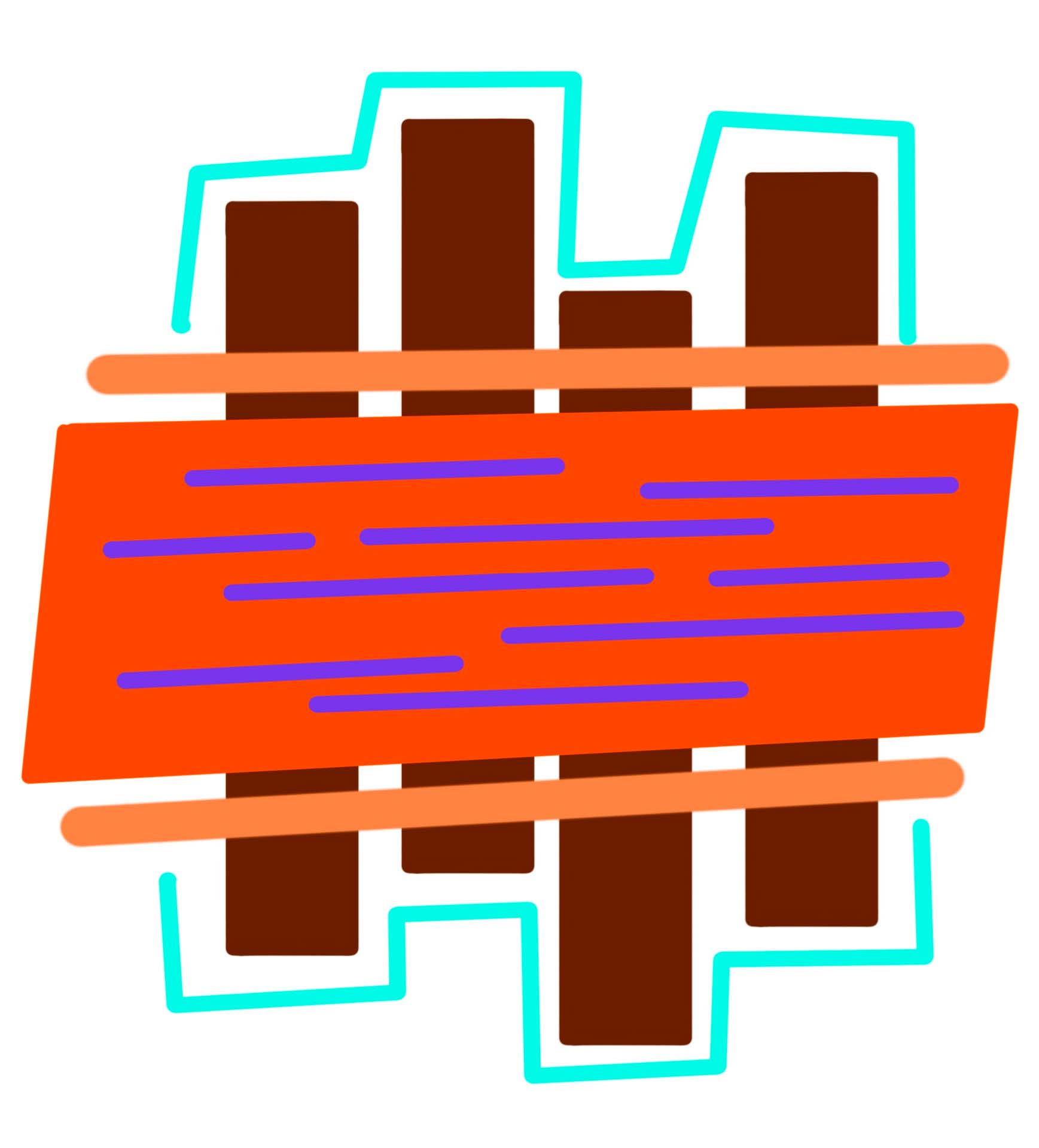 Data selfie visualization #7 in Procreate