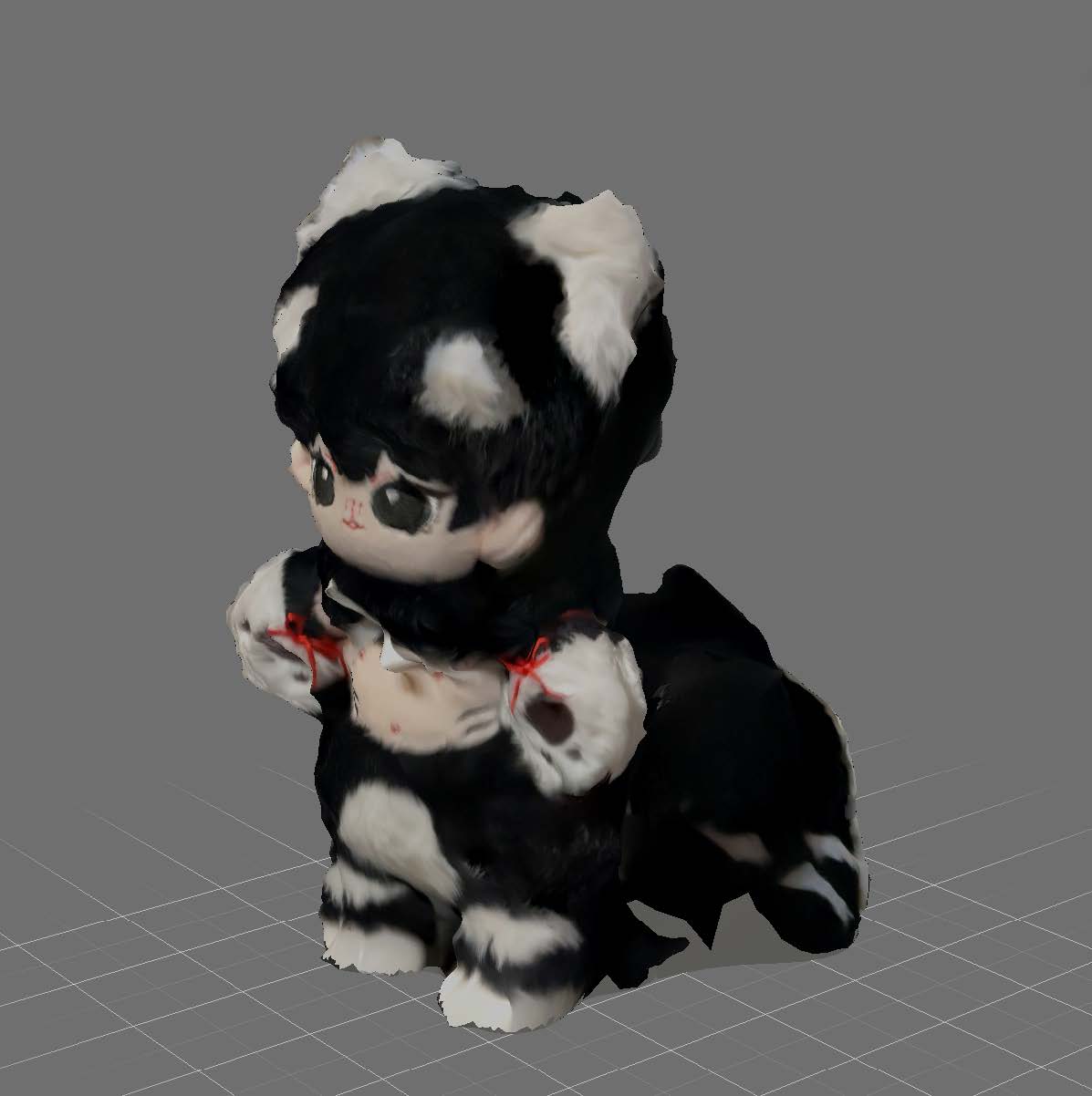 This is the screenshot of cotton doll #3 in MeshMixer