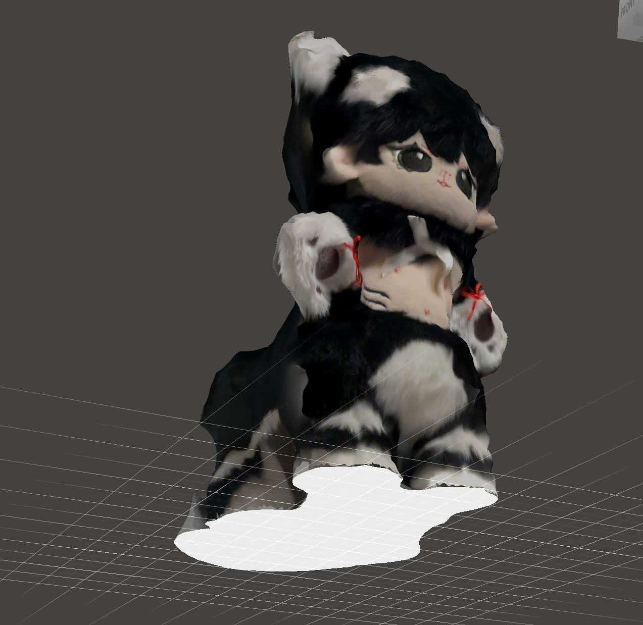 This is the screenshot of cotton doll #3 in MeshMixer